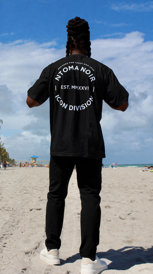 Oversized Black Heavyweight Tee