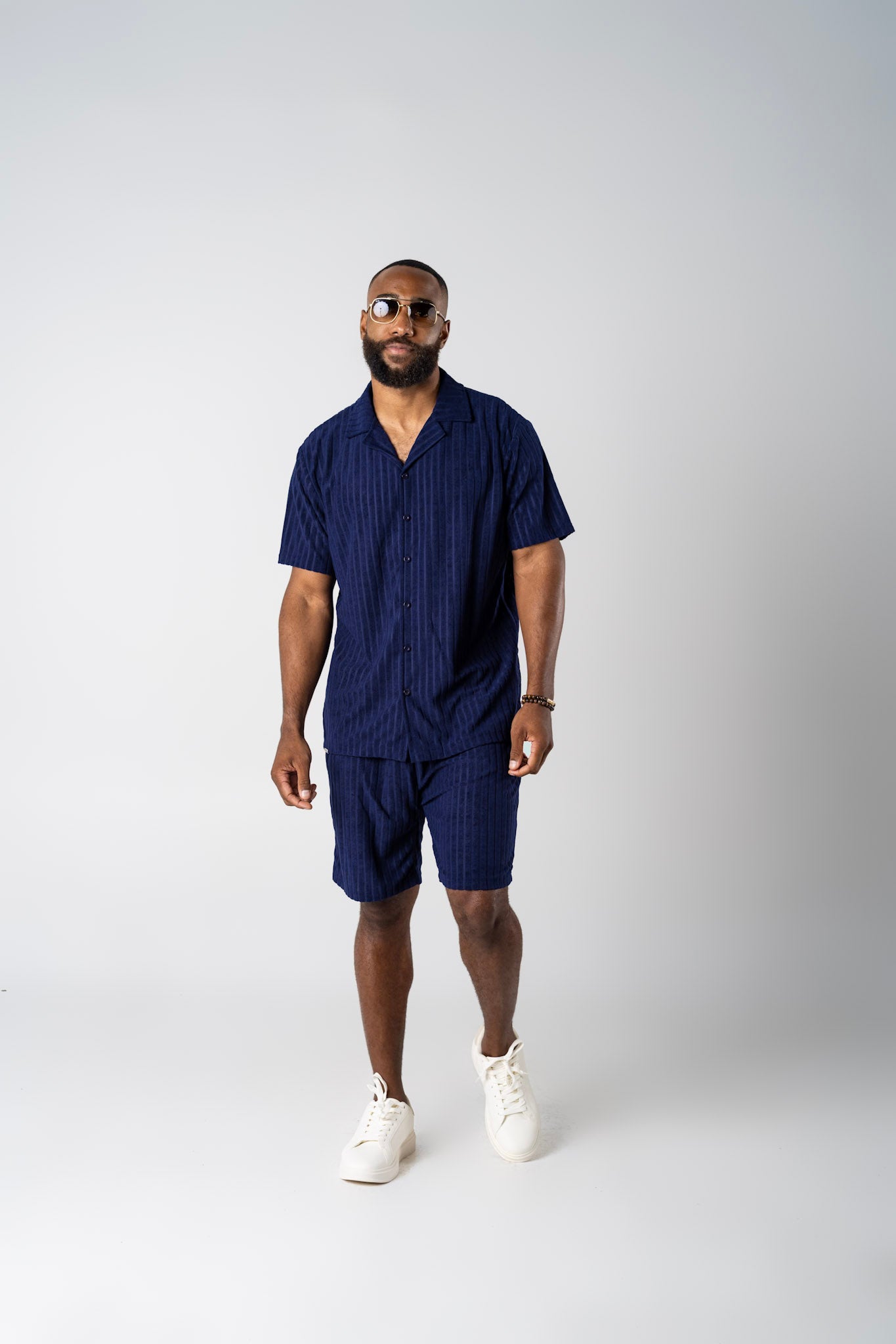Pre-Order Vante Navy Blue Short Set