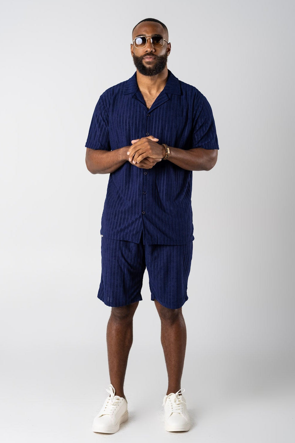 Pre-Order Vante Navy Blue Short Set